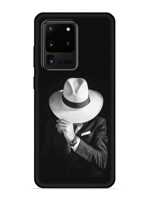 Men Under Hat Embossed Soft Silicone Case for Samsung Galaxy S20 Ultra