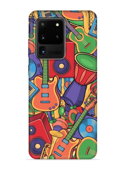 Colorful Music Art Embossed Soft Silicone Case for Samsung Galaxy S20 Ultra Zapvi