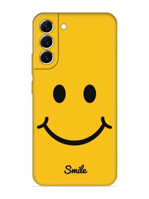 Yellow Smiley Embossed Soft Silicone Case for Samsung Galaxy S21 (5G) Zapvi