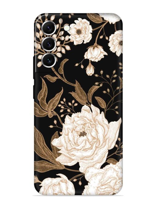 Peonies Roses Floral Embossed Soft Silicone Case for Samsung Galaxy S21 (5G) Zapvi