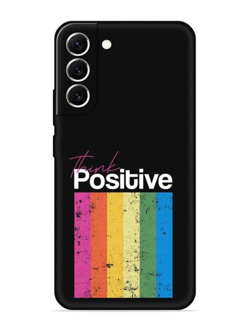 Think Positive Typography Embossed Soft Silicone Case for Samsung Galaxy S21 (5G) Zapvi