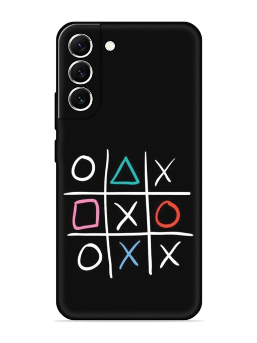 Super Neon Tic-Tac-Toe Embossed Soft Silicone Case for Samsung Galaxy S21 (5G) Zapvi