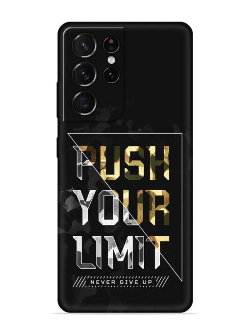 Push Your Limits Embossed Soft Silicone Case for Samsung Galaxy S21 Ultra Zapvi