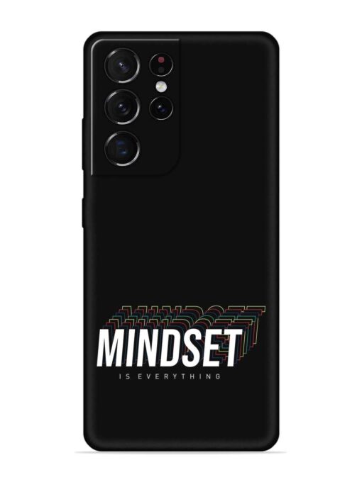 Mindset Everything Slogan Embossed Soft Silicone Case for Samsung Galaxy S21 Ultra Zapvi