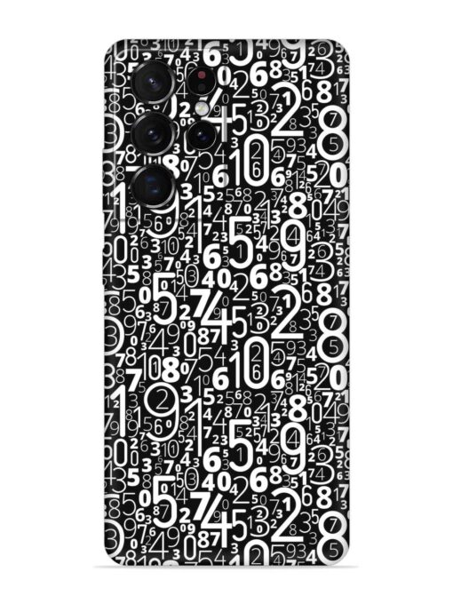 Many Numbers Different Embossed Soft Silicone Case for Samsung Galaxy S21 Ultra Zapvi