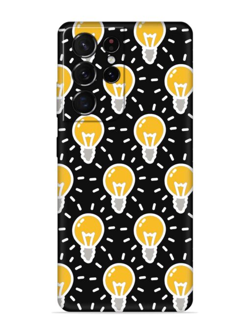 Light Bulb Seamless Embossed Soft Silicone Case for Samsung Galaxy S21 Ultra Zapvi