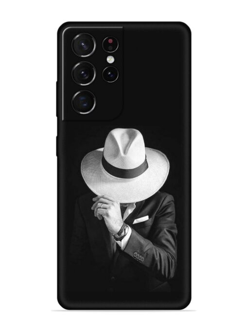 Men Under Hat Embossed Soft Silicone Case for Samsung Galaxy S21 Ultra Zapvi