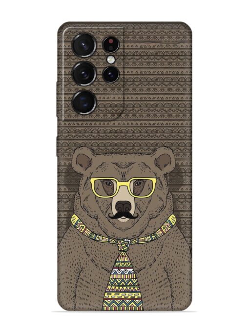 Grizzly Bear Embossed Soft Silicone Case for Samsung Galaxy S21 Ultra Zapvi