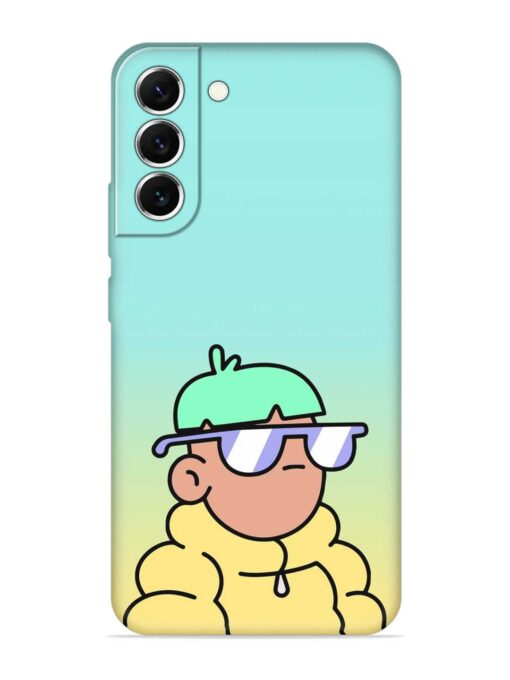 Doodles Cool Character Embossed Soft Silicone Case for Samsung Galaxy S22 (5G)