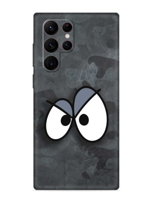 Big Eyes Night Mode Embossed Soft Silicone Case for Samsung Galaxy S22 Ultra Zapvi