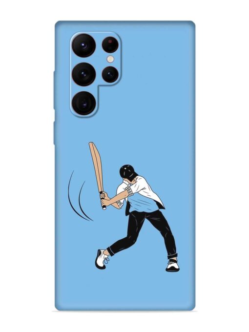 Cricket Gully Boy Embossed Soft Silicone Case for Samsung Galaxy S22 Ultra Zapvi