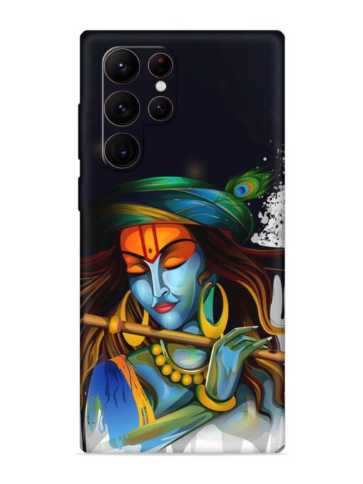 Krishna Art Embossed Soft Silicone Case for Samsung Galaxy S22 Ultra Zapvi