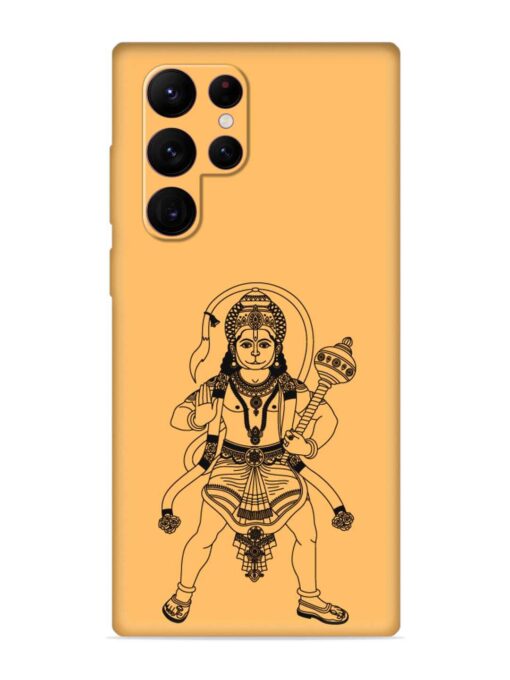 Indian God Hanuman Embossed Soft Silicone Case for Samsung Galaxy S22 Ultra Zapvi