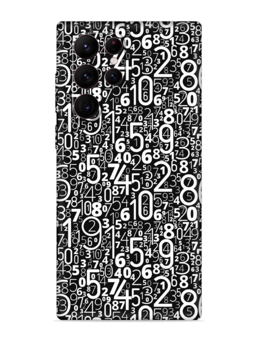 Many Numbers Different Embossed Soft Silicone Case for Samsung Galaxy S22 Ultra Zapvi