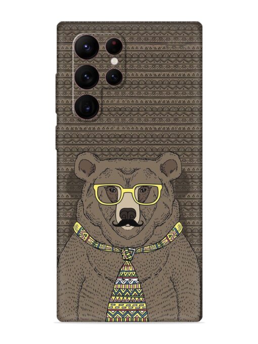 Grizzly Bear Embossed Soft Silicone Case for Samsung Galaxy S22 Ultra Zapvi