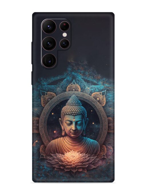 Gautam Buddha Embossed Soft Silicone Case for Samsung Galaxy S22 Ultra Zapvi