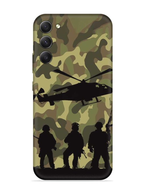 Army Heros Embossed Soft Silicone Case for Samsung Galaxy S23 (5G) Zapvi