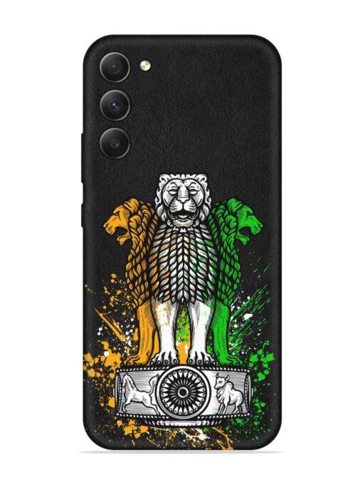 Pillars Of Ashoka Embossed Soft Silicone Case for Samsung Galaxy S23 (5G) Zapvi