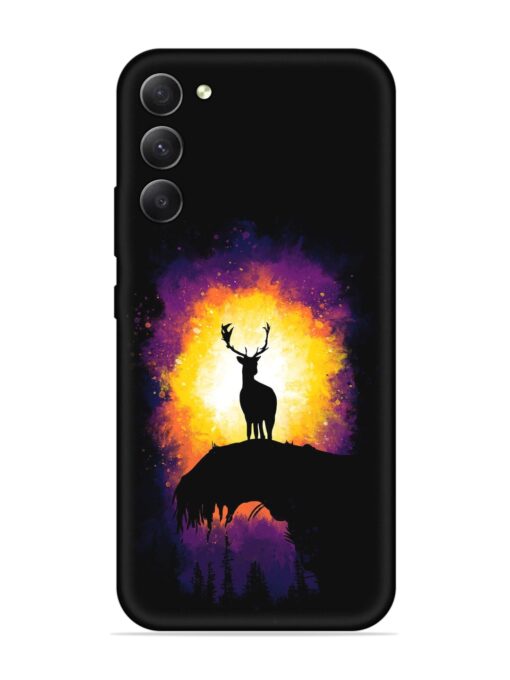 Elk Animal Art Embossed Soft Silicone Case for Samsung Galaxy S23 (5G) Zapvi