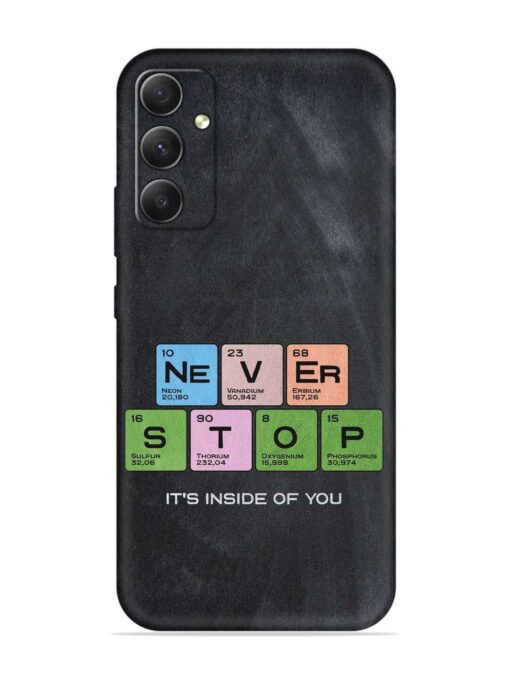 Never Stop It'S Inside Of You Embossed Soft Silicone Case for Samsung Galaxy S23 Fe (5G) Zapvi