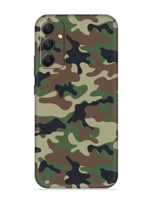 Army Military Camouflage Dark Green Embossed Soft Silicone Case for Samsung Galaxy S23 Fe (5G) Zapvi