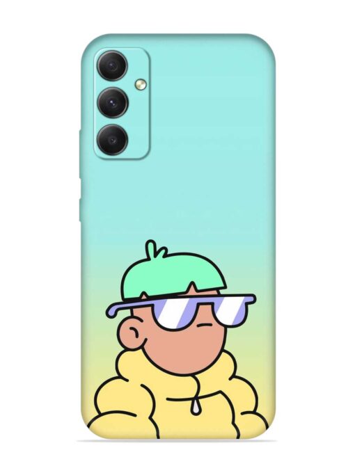 Doodles Cool Character Embossed Soft Silicone Case for Samsung Galaxy S23 Fe (5G) Zapvi