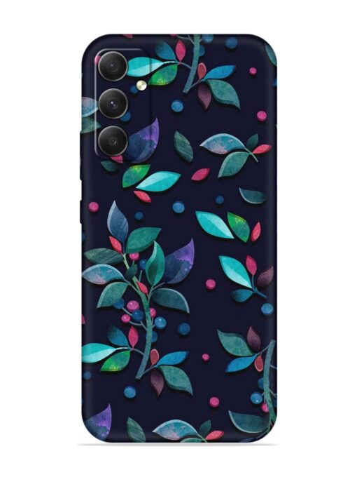 Decorative Watercolor Flower Embossed Soft Silicone Case for Samsung Galaxy S23 Fe (5G) Zapvi