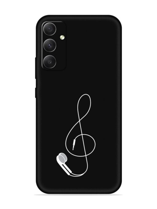 Music Earphone Vector Embossed Soft Silicone Case for Samsung Galaxy S23 Fe (5G) Zapvi