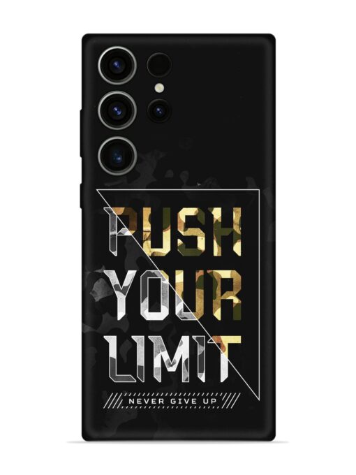 Push Your Limits Embossed Soft Silicone Case for Samsung Galaxy S23 Ultra Zapvi