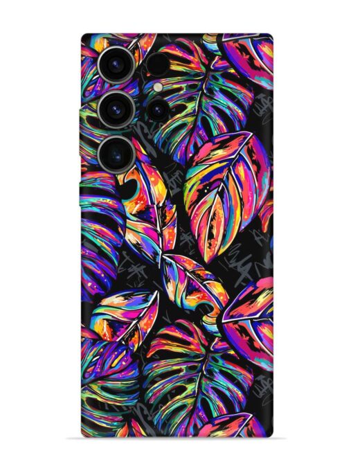 Tropical Seamless Vector Embossed Soft Silicone Case for Samsung Galaxy S23 Ultra Zapvi