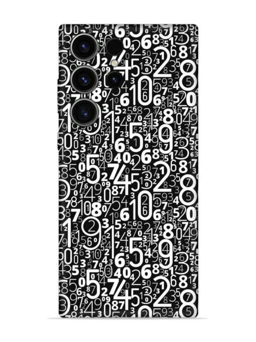 Many Numbers Different Embossed Soft Silicone Case for Samsung Galaxy S23 Ultra Zapvi