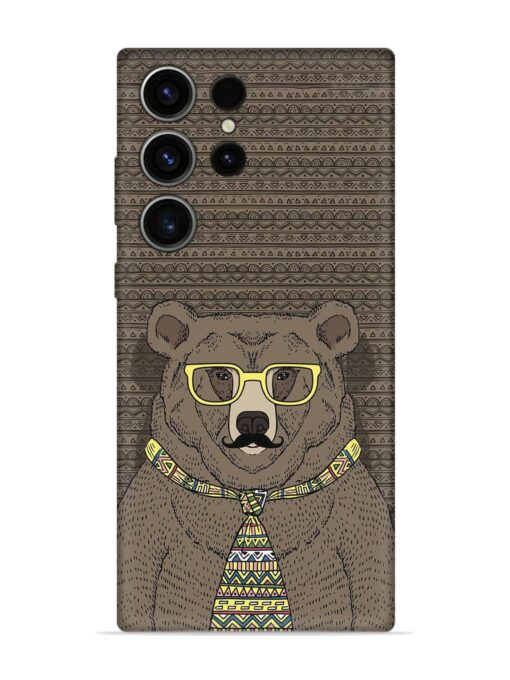 Grizzly Bear Embossed Soft Silicone Case for Samsung Galaxy S23 Ultra Zapvi