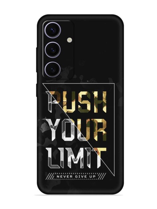 Push Your Limits Embossed Soft Silicone Case for Samsung Galaxy S24 (5G) Zapvi