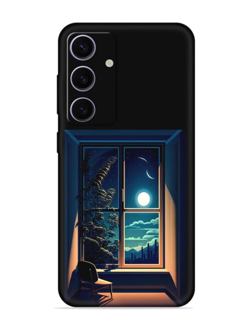 Night View At Window Embossed Soft Silicone Case for Samsung Galaxy S24 (5G) Zapvi