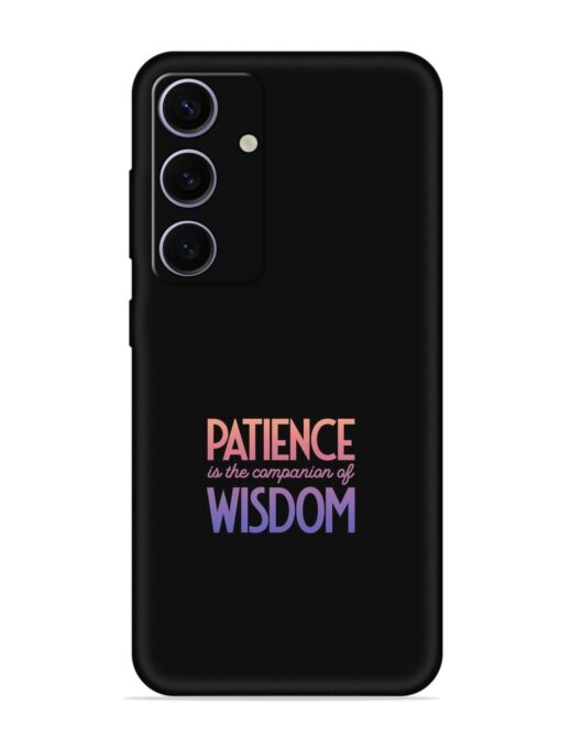 Patience Is The Embossed Soft Silicone Case for Samsung Galaxy S24 Plus (5G) Zapvi