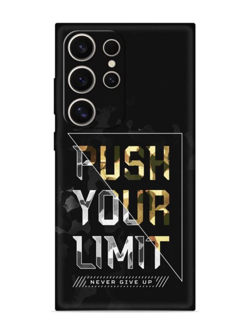 Push Your Limits Embossed Soft Silicone Case for Samsung Galaxy S24 Ultra (5G) Zapvi