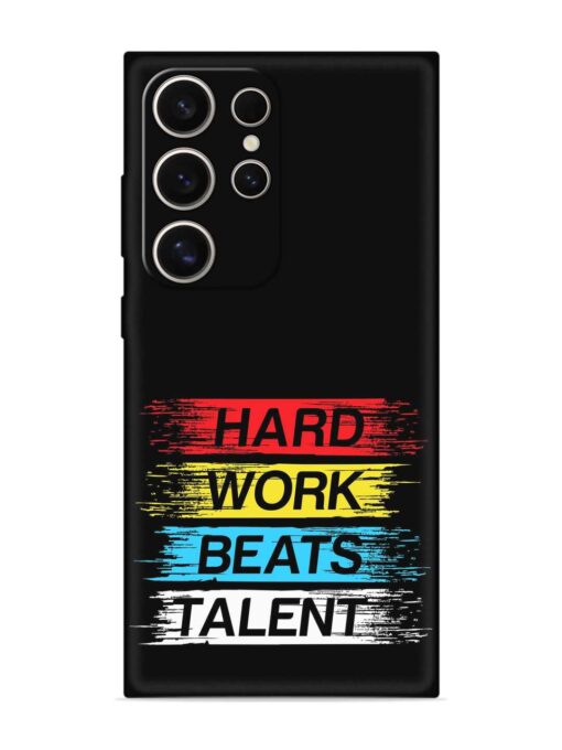 Hard Work Beats Embossed Soft Silicone Case for Samsung Galaxy S24 Ultra (5G) Zapvi