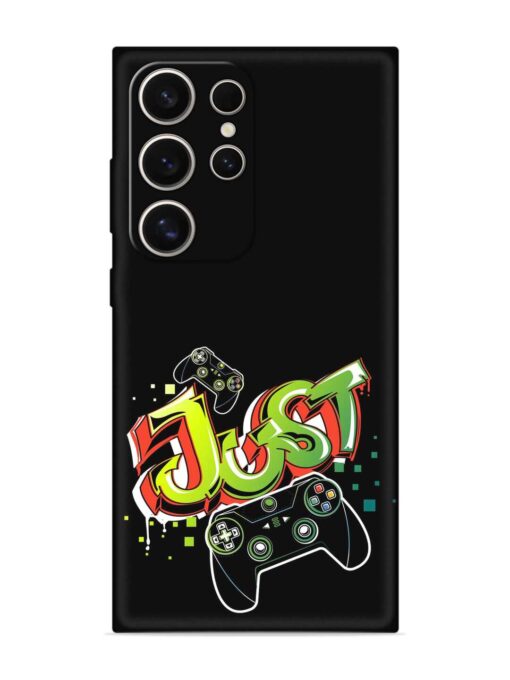 Graffiti Gamepad Illustration Embossed Soft Silicone Case for Samsung Galaxy S24 Ultra (5G) Zapvi