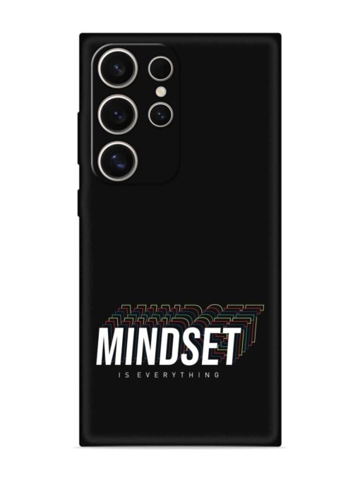 Mindset Everything Slogan Embossed Soft Silicone Case for Samsung Galaxy S24 Ultra (5G) Zapvi