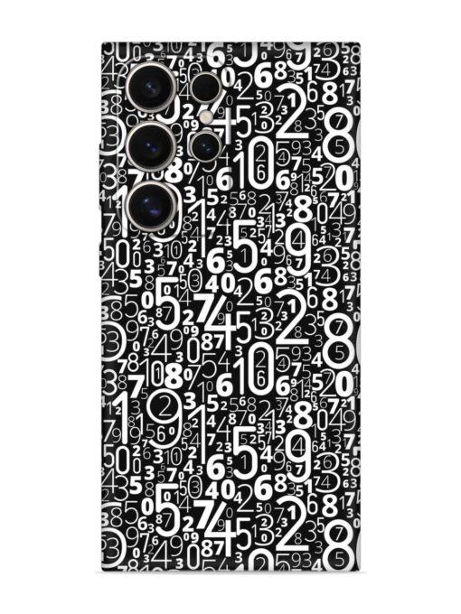 Many Numbers Different Embossed Soft Silicone Case for Samsung Galaxy S24 Ultra (5G) Zapvi