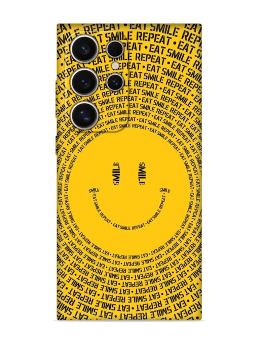 Smiley Embossed Soft Silicone Case for Samsung Galaxy S24 Ultra (5G) Zapvi