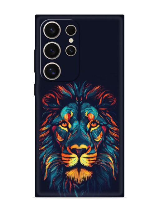 Colorful Lion Embossed Soft Silicone Case for Samsung Galaxy S24 Ultra (5G) Zapvi