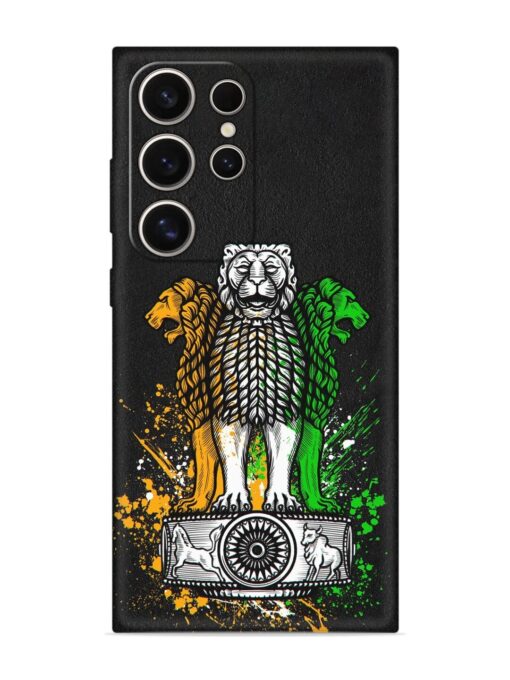 Pillars Of Ashoka Embossed Soft Silicone Case for Samsung Galaxy S24 Ultra (5G) Zapvi