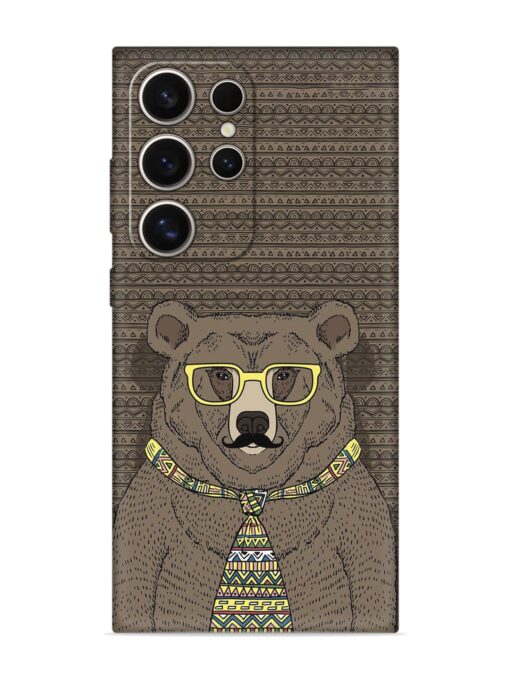 Grizzly Bear Embossed Soft Silicone Case for Samsung Galaxy S24 Ultra (5G) Zapvi