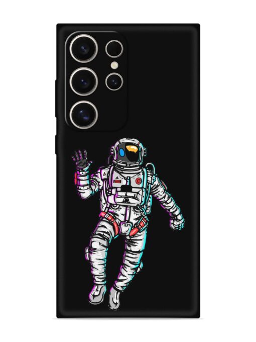 Spaceman Embossed Soft Silicone Case for Samsung Galaxy S24 Ultra (5G) Zapvi