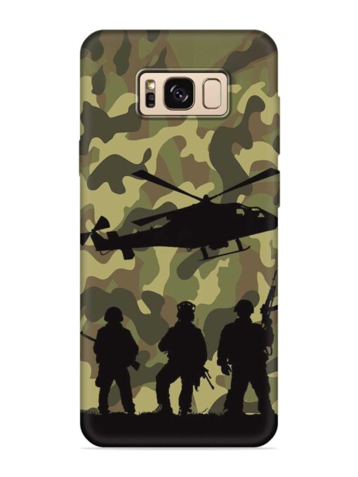 Army Heros Embossed Soft Silicone Case for Samsung Galaxy S8 Zapvi