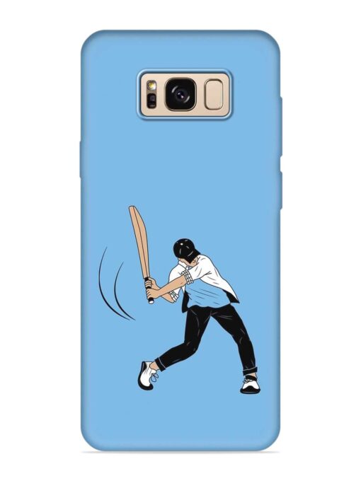 Cricket Gully Boy Embossed Soft Silicone Case for Samsung Galaxy S8 Zapvi