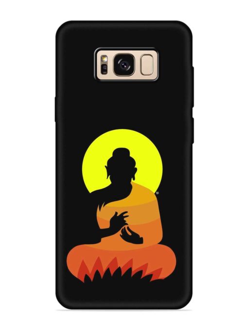 Buddha Art Black Embossed Soft Silicone Case for Samsung Galaxy S8 Zapvi