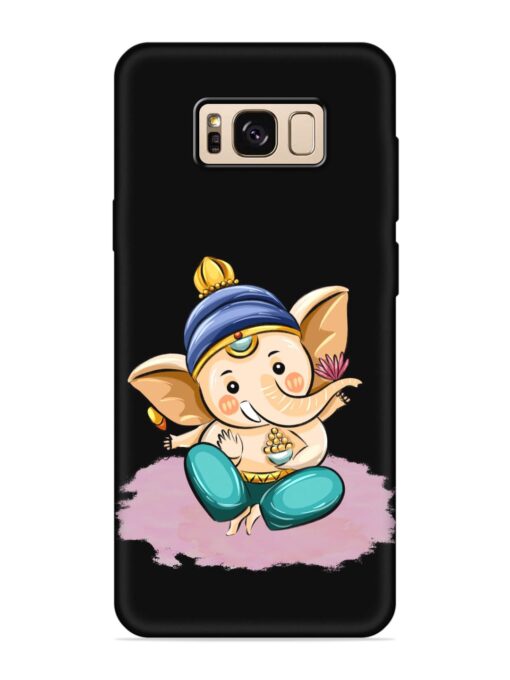 Bal Ganesh Vector Art Embossed Soft Silicone Case for Samsung Galaxy S8 Zapvi