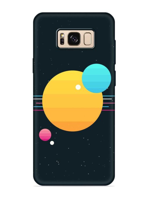 Round Vector Art Embossed Soft Silicone Case for Samsung Galaxy S8 Zapvi